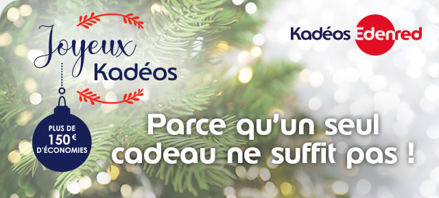 Joyeux Kadéos, plus de 150 € d'économies | Parce qu'un seul cadeau ne suffit pas !
